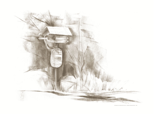 Mappe mit Kunstdruck Goethehäuschen